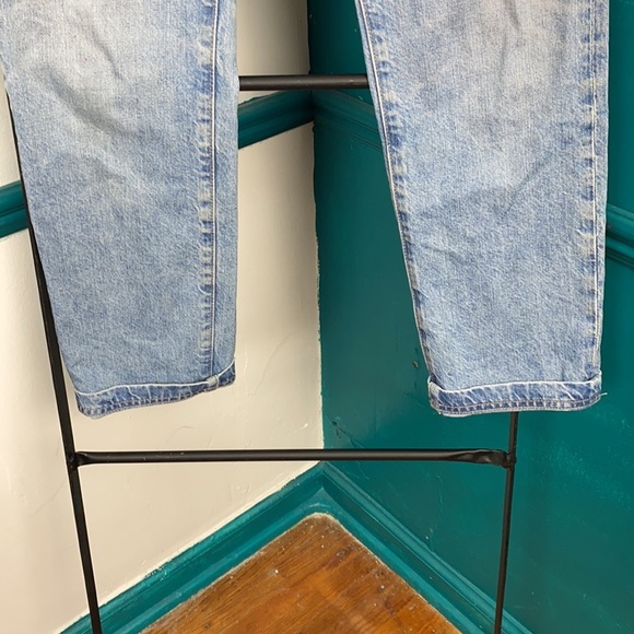 AG-ED denim The Isabelle high rise straight crop distressed light wash j… - Picture 8 of 13